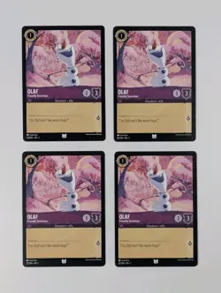 Disney Lorcana Olaf Friendly Snowman x4 MINT Set First Chapter 52/204 TCG - Image 2