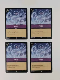 Disney Lorcana Freeze x4 MINT Set The First Chapter 63/204 TCG Common - Image 2