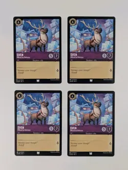 Disney Lorcana Sven Official Ice Deliverer x4 MINT Set First Chapter 55/204 TCG - Image 1