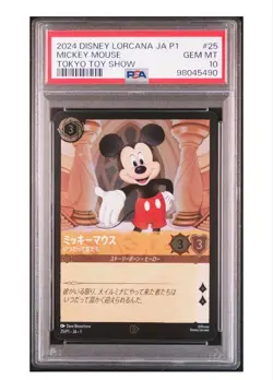 PSA 10 Mickey Mouse Promo Disney Lorcana Trading Card - Image 1