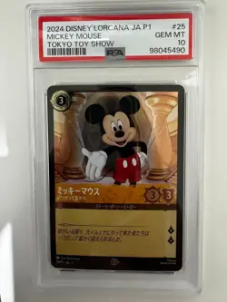PSA 10 Mickey Mouse Promo Disney Lorcana Trading Card - Image 3
