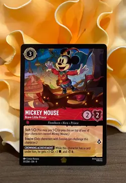 Disney Lorcana Fabled ~ Mickey Mouse - Brave Little Prince 111/204 - Image 1