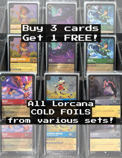 (RESTOCK 6/17) Disney Lorcana COLD FOIL Cards - Various Sets CHOOSE YOUR CARDS! - Image 1