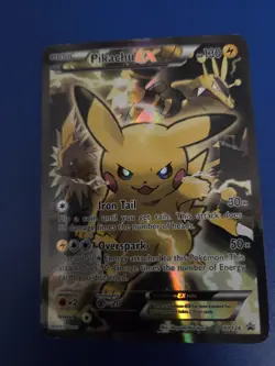 Pikachu-EX XY124 XY Black Star Promo Holo English 130 HP Pokemon TCG Card - Image 1