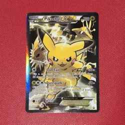 Pokemon Pikachu EX Holo Promo Card XY124 Basic 130HP Electric Type Pokemon TCG - Image 1