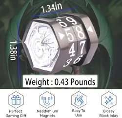 Metal MTG Magic the Gathering Life Counter Black Nickel White - Image 5