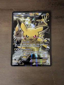 Pokemon Pikachu EX XY124 Black Star Promo 2016 Holo Card TCG | GREAT CONDITION - Image 1