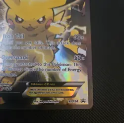 Pokemon Pikachu EX XY124 Black Star Promo 2016 Holo Card TCG - Image 4