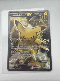 Pokemon Pikachu EX XY124 Black Star Promo 2016 Holo Card TCG - Image 1