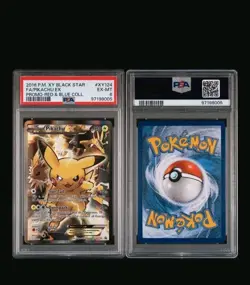 Pikachu EX XY124 Black Star Promo 2016 Holo Pokemon Card TCG - PSA 6 - Image 3