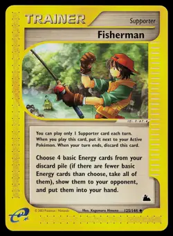 Pokemon Card - Fisherman Skyridge 125/144 Uncommon - Image 1