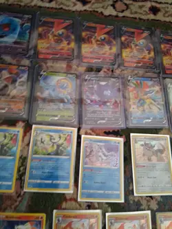 Lot Of 50 Pokemon Sword & Shield Base set Cards. 24 V Cards & 26 Holo Cards. - Image 5