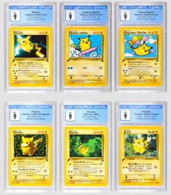 6x CGC 9 World Collection Pikachu Promo Pokemon Cards - Image 1
