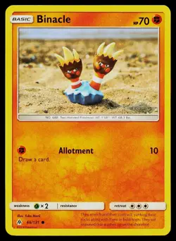 Pokemon Card Binacle 66/131 Forbidden Light Common - Image 1