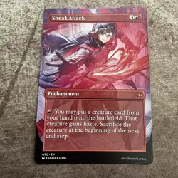 Sneak Attack - Custom Art MTG Magic The Gathering Playtest Card - Image 1