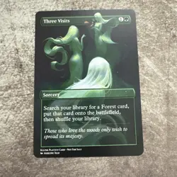 Three Visits - Custom Art MTG Magic The Gathering Playtest Card - Image 1