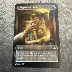 Enlightened Tutor - Custom Art MTG Magic The Gathering Playtest Card - Image 1