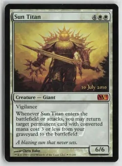 Sun Titan Lightly Played Foil 35 Prerelease Cards MTG - Image 1