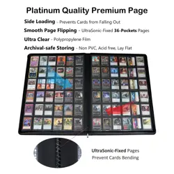 Rayvol Premium 2300 Pockets Card Binder, Large 36-Pocket 2000+ Ringless Tradi... - Image 4