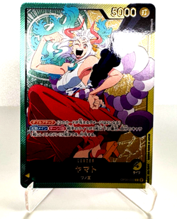 One Piece Card Yamato Gold Text EB02 OP06-022L Leader Parallel 25th Collection - Image 1