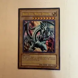 Yu-Gi-Oh! Blue-Eyes White Dragon LOB-001 1st Edition Ultra Rare Holo NM Ungrade - Image 1