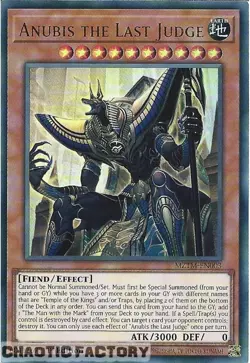 YUGIOH MZTM-EN003 Anubis the Last Judge Ultra Rare 1st Edition NM - Image 1