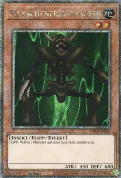 yugioh Menschenfresserkafer RA03-DE082 PLATINUM SECRET RARE DEUTSCH - Image 1