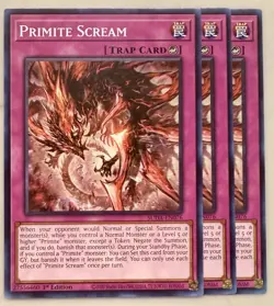Yugioh! 3x Primite Scream SUDA-EN076 Common 1st Ed NM - Image 1