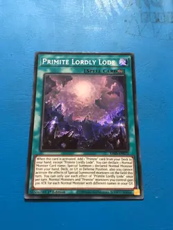 YUGIOH Secret Rare Primite Lordy Lode RA05-EN072 1st Edition - Image 1