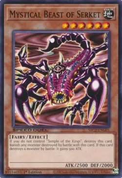 Yugioh! Mystical Beast of Serket - SBC2-ENG01 - Common - 1st Edition Near Mint, - Image 1