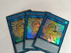 Yu Gi Oh! 3x Albtraumritter Einhorn v.1 (RA01-DE043) ULTRA RARE - Image 1