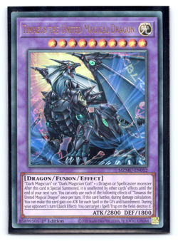 Timaeus the United Magical Dragon - MZMU-EN012 - Ultra Rare 1st Edition Yugioh - Image 1