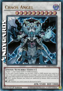 CHAOS ANGEL • (Angelo Del Chaos) • Ultra R • RA05 EN043 • 1Ed • Yugioh ANDYCARDS - Image 1