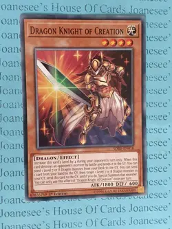 Dragon Knight of Creation SDRR-EN018 Common Yu-Gi-Oh Card 1st Edition New - Image 3