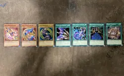 Yugioh Dark Magician, Dark Magician Girl, Dark Magic Curtain and more YGLD NM - Image 1