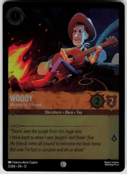 Woody Waiting for a Friend Foil 3/204 Wilds Unknown Disney Lorcana - Image 1