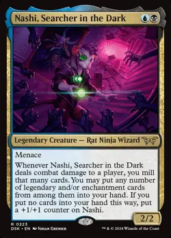 Nashi, Searcher in the Dark Foil - Duskmourn: House Of Horror MTG-NM - Image 1
