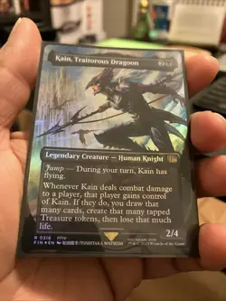 Kain, Traitorous Dragoon (Borderless) Final Fantasy Foil - Image 1