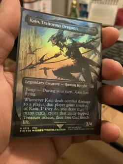 Kain, Traitorous Dragoon (Borderless) Final Fantasy Foil - Image 2
