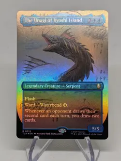 The Unagi Of Kyoshi Island BORDERLESS FOIL - MTG Magic the Gathering - TLA - Image 1