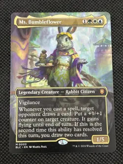 Ms. Bumbleflower (Borderless) 3 Commander: Bloomburrow NM MTG - Image 1