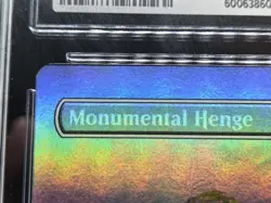 MTG Modern Horizons 3 Foil Borderless Monumental Henge ERROR CGC Mint 9 - Image 2