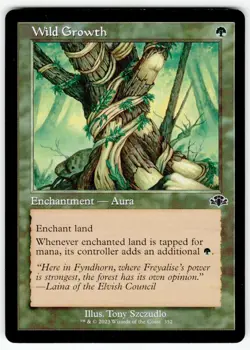 MTG Wild Growth (Retro Frame) | #352 Dominaria Remastered | English - Image 1