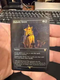 Diabolic Intent (Borderless Foil) Lord of the Rings 526 NM - Image 1