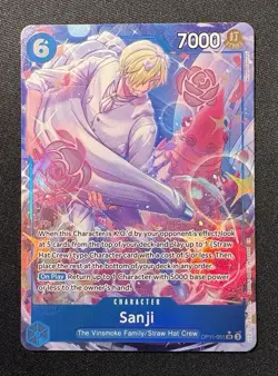 Sanji OP11-051 SR Alt Art A Fist of Divine Speed ONE PIECE TCG English - Image 1