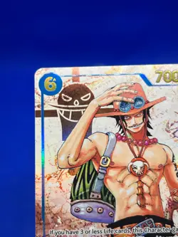 One Piece Carrying On His Will Portgas D Ace OP13-119 Alternate Alt Art SEC NM - Image 3