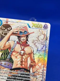 One Piece Carrying On His Will Portgas D Ace OP13-119 Alternate Alt Art SEC NM - Image 4