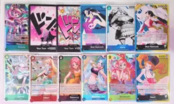 Bandai waifu/Gooner Lot One Piece Card Game Foil Lot of 12 Rebe, Nami, Vivi, Boa - Image 1
