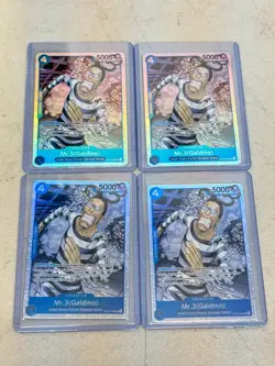 LOT of 4 - One Piece TCG Mr.3 (Galdino) OP16-056 SR Holo - Image 1
