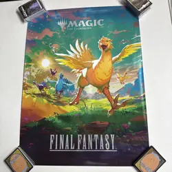 Final Fantasy Magic The Gathering Chocobo 18 x 24 FOIL Promo Poster - Image 1